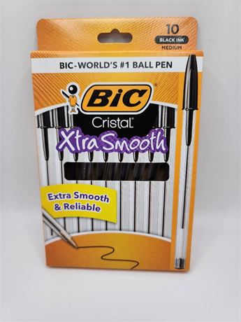 BIC Cristal XtraSmooth Black Pens